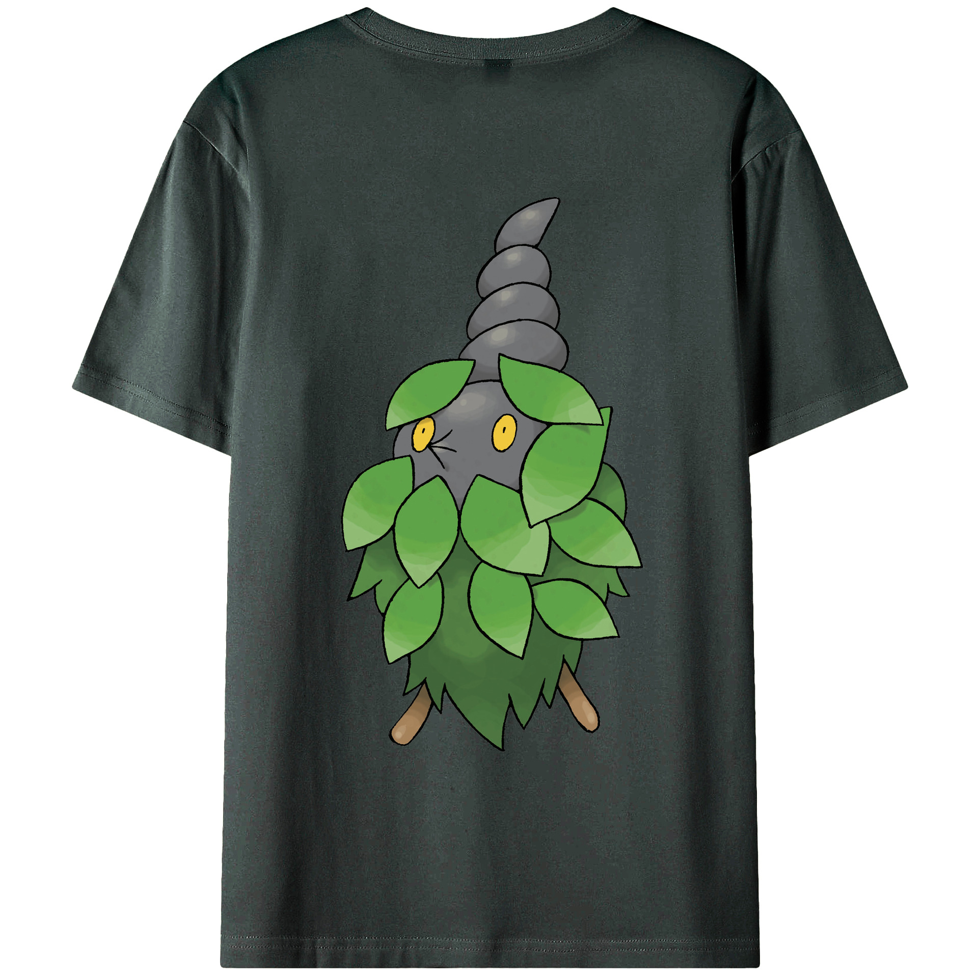 （画像用） ポケットモンスター Pokémon 綿100％ メンズ半袖Tシャツ（バックプリント） 通気性